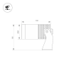 Светильник KT-WATER-R59-15W RGBW (SL, 40 deg, 12V) (Arlight, IP68 Металл, 3 года) 038174