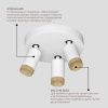 Накладной светодиодный светильник Ledron SAGITONY R3 S60 Dim Wooden White 4000K