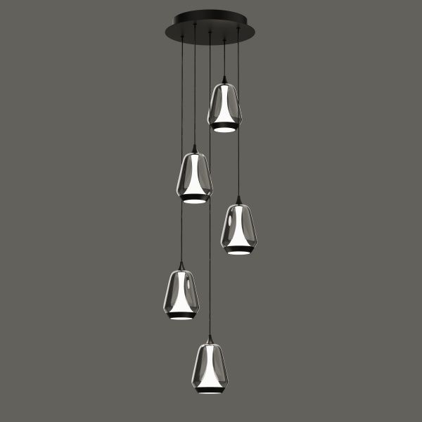 Подвесной светильник Delight Collection MD24001011-5A black/smoky