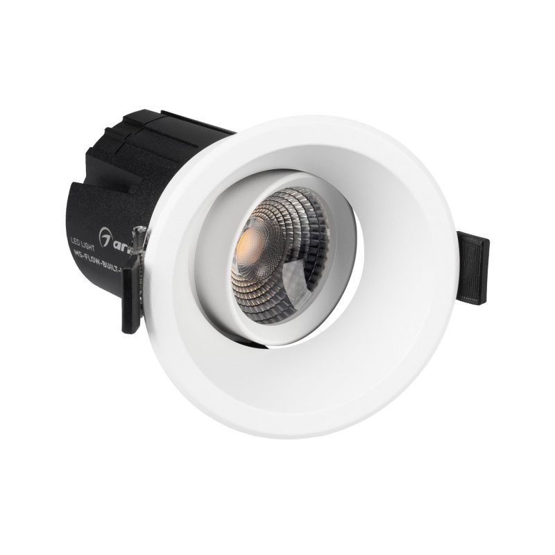 Светильник MS-FLOW-BUILT-R85-12W Warm3000 (WH, 55 deg, 230V) (Arlight, IP20 Металл, 5 лет) 060916