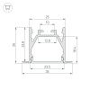 Профиль LINIA25-F-2000 ANOD  (Arlight, Алюминий) 053805
