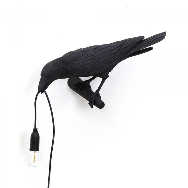 Настенный светильник Seletti Bird Looking Left Black