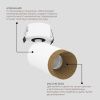 Встраиваемый  светодиодный светильник Ledron SAGITONY R Basic S60 Wooden White