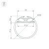 Профиль ROUND-D30-2000 ANOD (Arlight, Алюминий) 023860