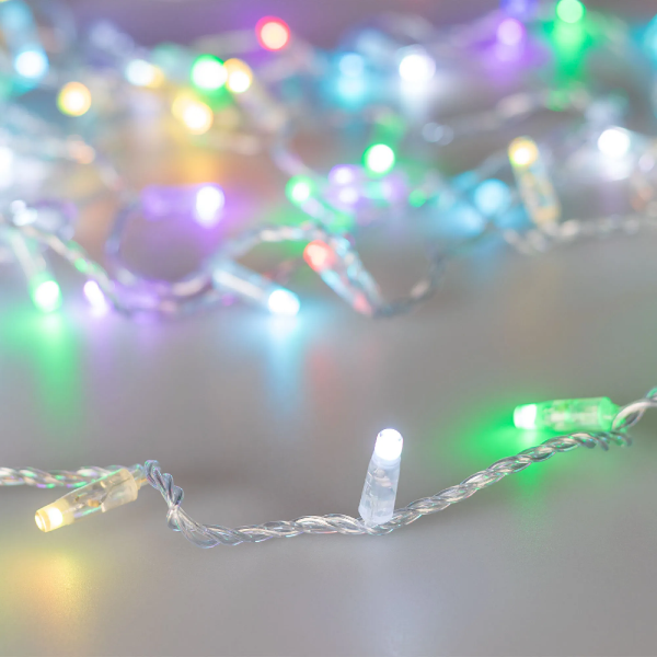 Светодиодная гирлянда ARD-STRING-CLASSIC-10000-CLEAR-100LED-SYNC RGB (230V, 6.5W) (Ardecoled, IP65) 031119