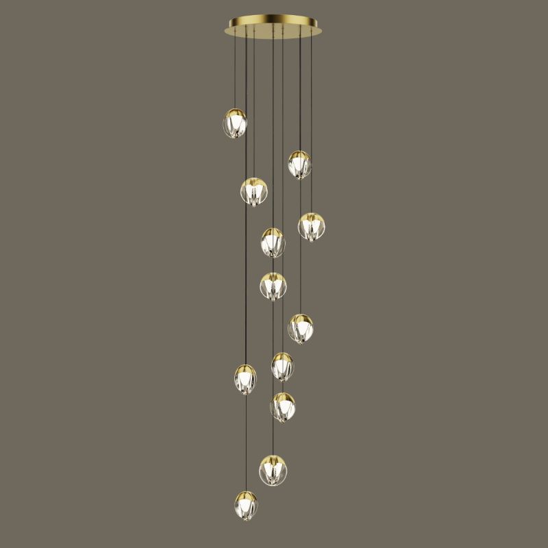 Подвесной светильник Delight Collection MD24001033-12A gold/clear