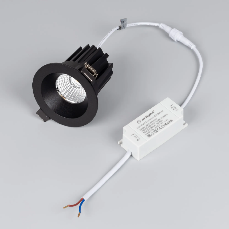 Светильник MS-ATOLL-BUILT-R86-10W Day4000 (BK, 60 deg, 230V) (Arlight, IP54 Металл, 5 лет) 044613