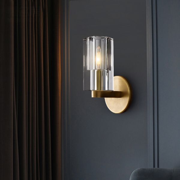 Настенный светильник 8816W gold/clear