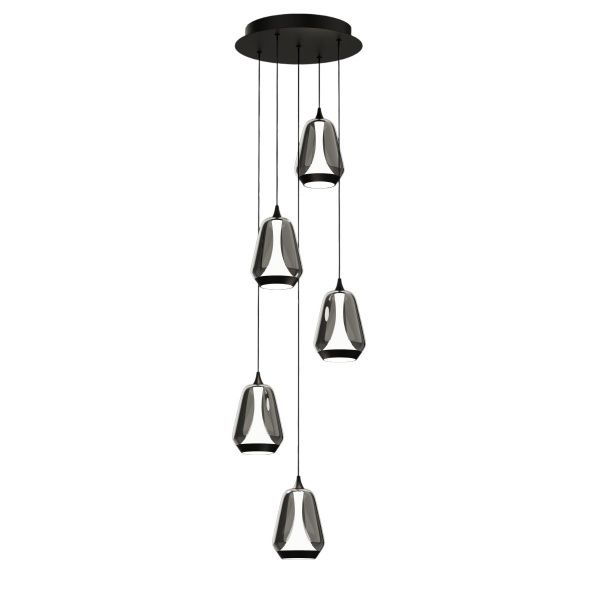 Подвесной светильник Delight Collection MD24001011-5A black/smoky