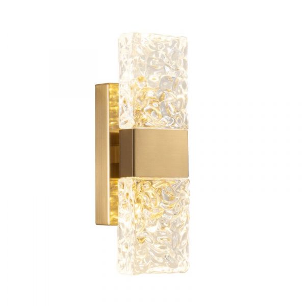Настенный светильник 88068W gold/clear