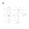 Светильник SP-BED-CHARGE-BUILT-S80x230-3W Warm3000 (WH, 20 deg, 230V, USB-A, USB-C) (Arlight, IP20 Металл, 3 года) 046881