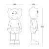 Дизайнерская статуэтка KAWS Mini чёрно-белый
