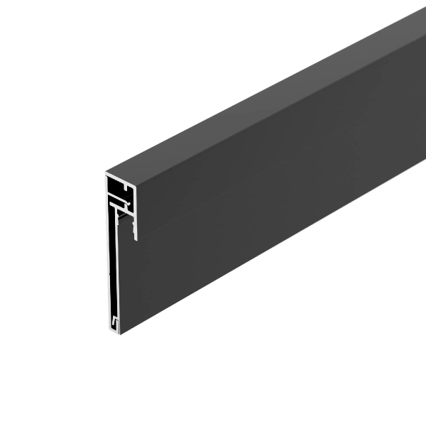 Профиль PLINTUS-H54B-2000 BLACK (Arlight, Алюминий) 046140