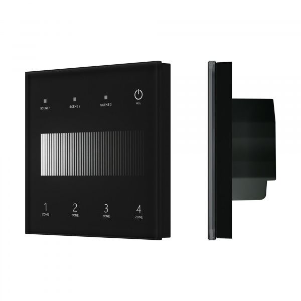 INTELLIGENT ARLIGHT Сенсорная панель SMART-DALI-301-11-4G-3SC-DT6 Черная (230V, встраиваемая, 2.4G) (IARL, IP20 Пластик, 5 лет) 060789