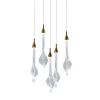 Подвесной светильник OD2433-5 gold/clear