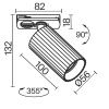 Трековый светильник Technical TR218-1-GU10-BK