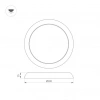 Светильник CL-FIOKK-R300-25W Day4000-MIX (WH, 120 deg, 230V) (Arlight, IP44 Пластик, 3 года) 034467