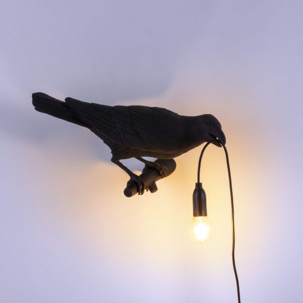 Настенный светильник Seletti Bird Looking Right Black