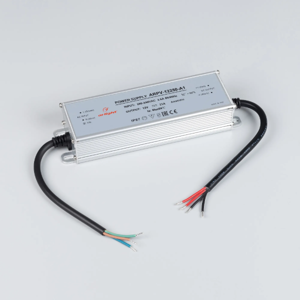 Блок питания ARPV-12250-A1 (12V, 21A, 252W) (Arlight, IP67 Металл, 3 года) 031513