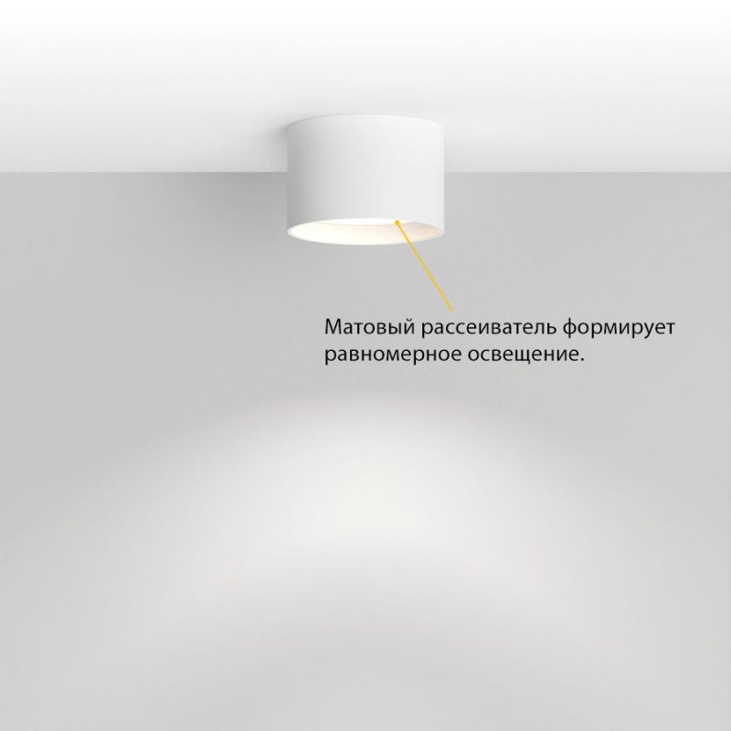 Накладной светодиодный светильник DRUM White NO DIM