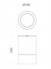 Потолочный светильник ILTI LUCE Lux Surface L 14W 4000K 46 on/off IP65 Black