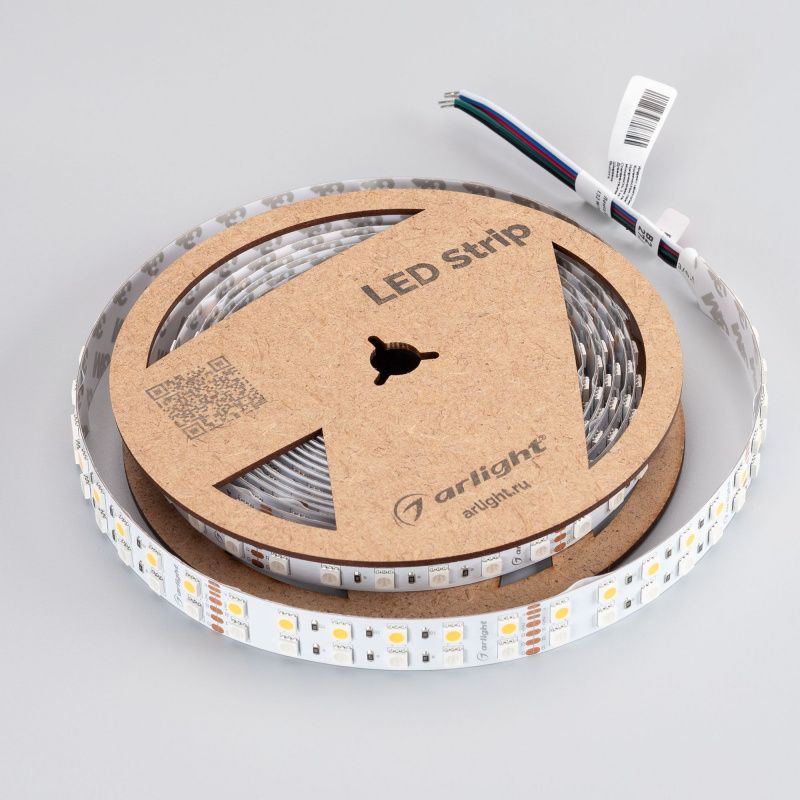 Светодиодная лента RT-B144-19mm 24V RGBW-Warm (32 W/m, IP20, 5m) (Arlight, Открытый) 012327(3)
