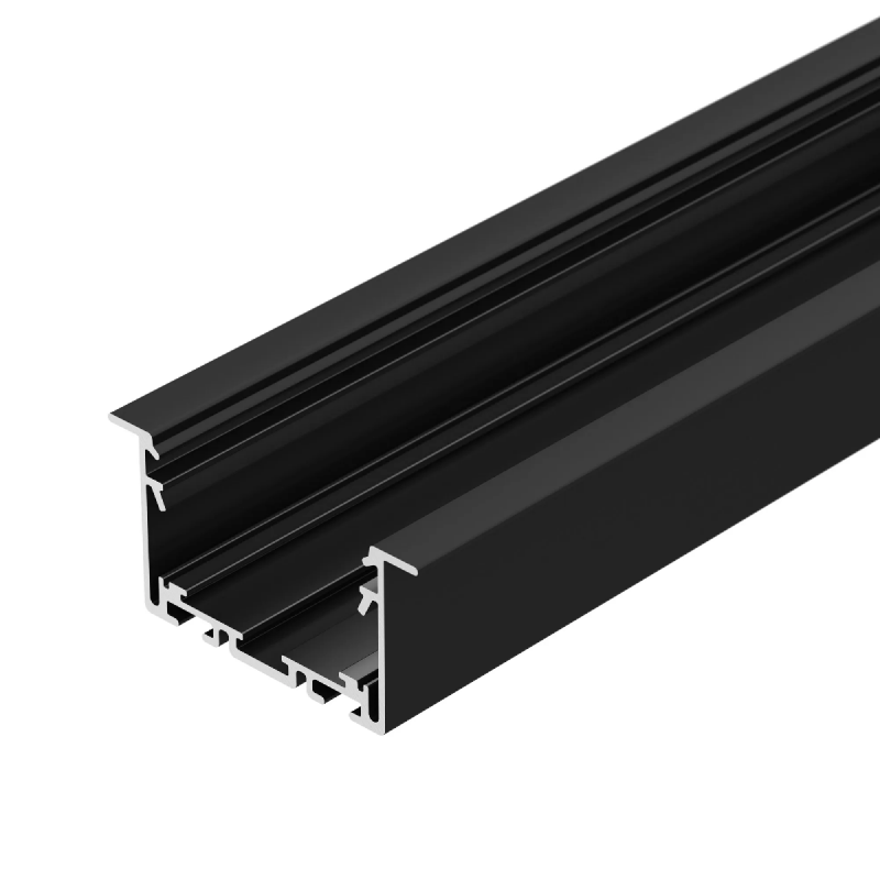 Профиль S2-LINIA69-F-2500 SEAMLESS BLACK (Arlight, Алюминий) 033534