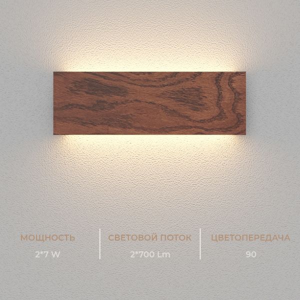 Настенный светодиодный светильник Ledron GW-M066-295 Wooden White