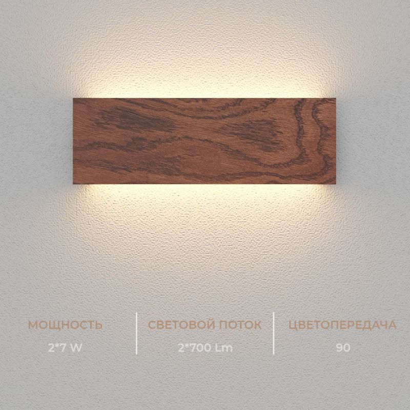 Настенный светодиодный светильник Ledron GW-M066-295 Wooden White