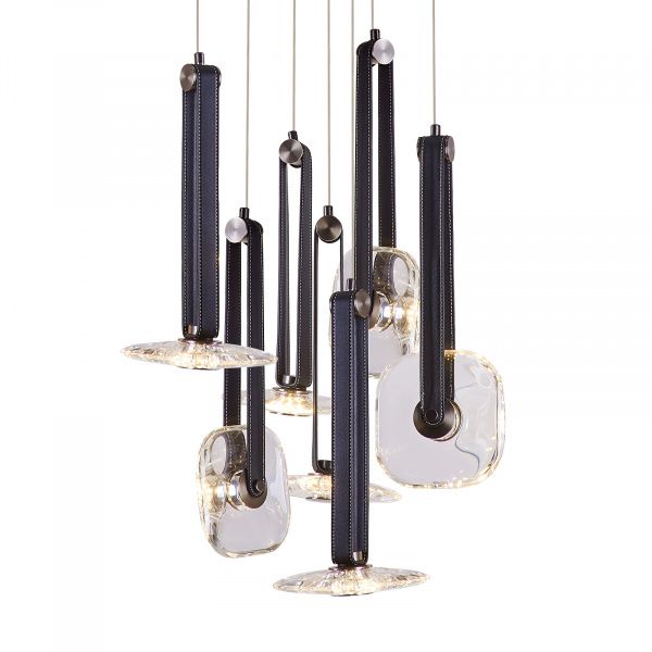 Подвесной светильник OD2553-7 black/clear