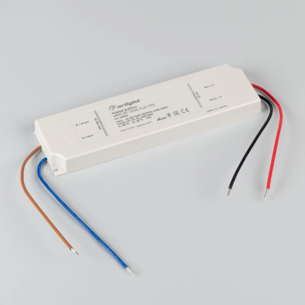 Блок питания ARPV-SP-12060-FLAT-PFC (12V, 5A, 60W) (Arlight, IP44 Пластик, 5 лет) 049006