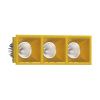 Встраиваемый светодиодный светильник Ledron RISE KIT 3 LED 3000K Gold
