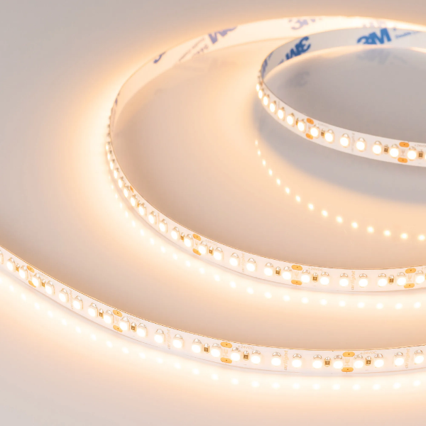 Светодиодная лента RT-A180-8mm 24V Warm2700 (14.4W/m, IP20, 3528, 5m) (Arlight, 14.4 Вт/м, IP20) 017419(1)