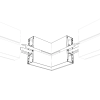 Угол S2-WALL-X2-H128-L90W внешний (Arlight, Металл) 021287