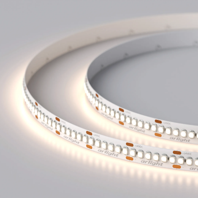 Светодиодная лента RT-A240-10mm 24V Day4000 (19.2 W/m, IP20, 3528, 5m) (Arlight, Открытый) 017431(2)
