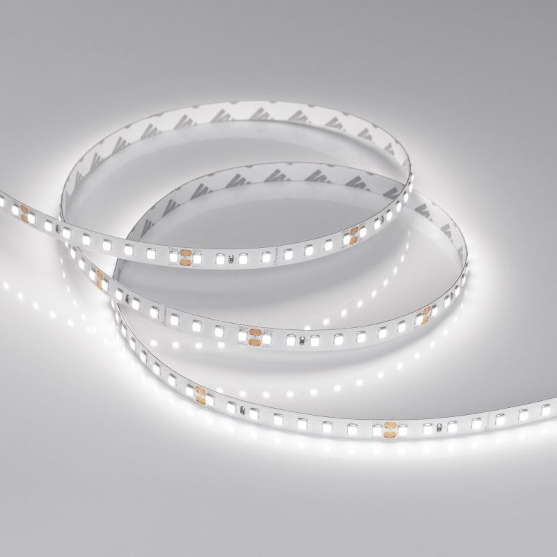Светодиодная лента RT-A128-8mm 24V White6000 (10 W/m, IP20, 5m) (Arlight, высок.эфф.150 лм/Вт) 038755(1)