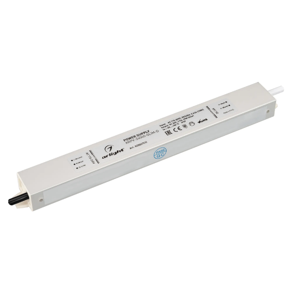 Блок питания ARPV-24060-SLIM-D (24V, 2.5A, 60W) (Arlight, IP67 Металл, 3 года) 025027(1)